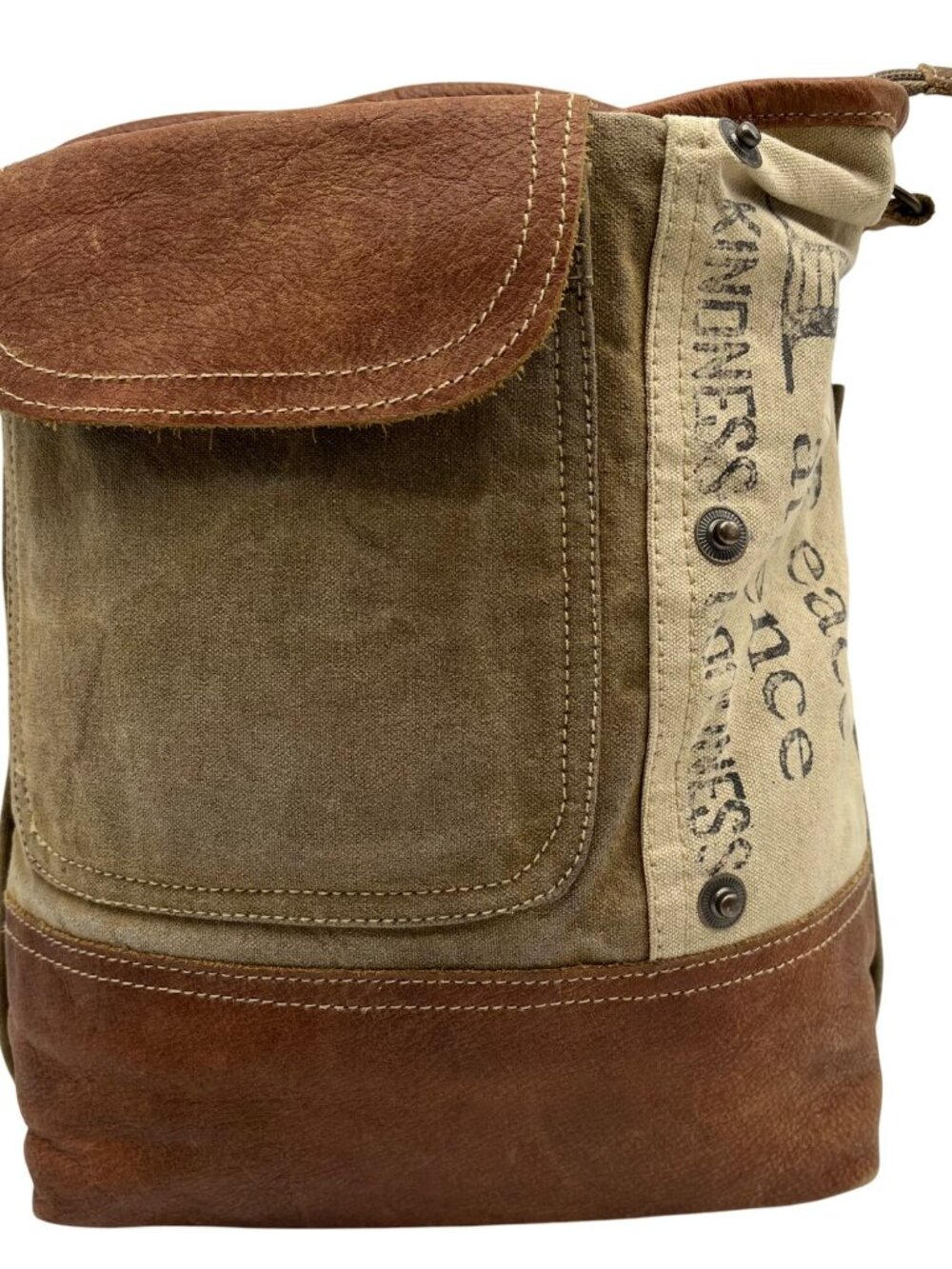 Peace Patience Brown Crossbody Bag